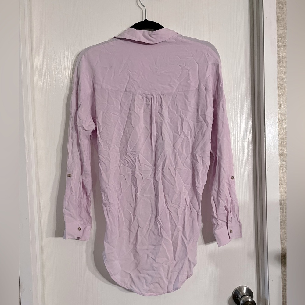 Anthropologie Maeve Blush Pink Shirt - Picture 4 of 6